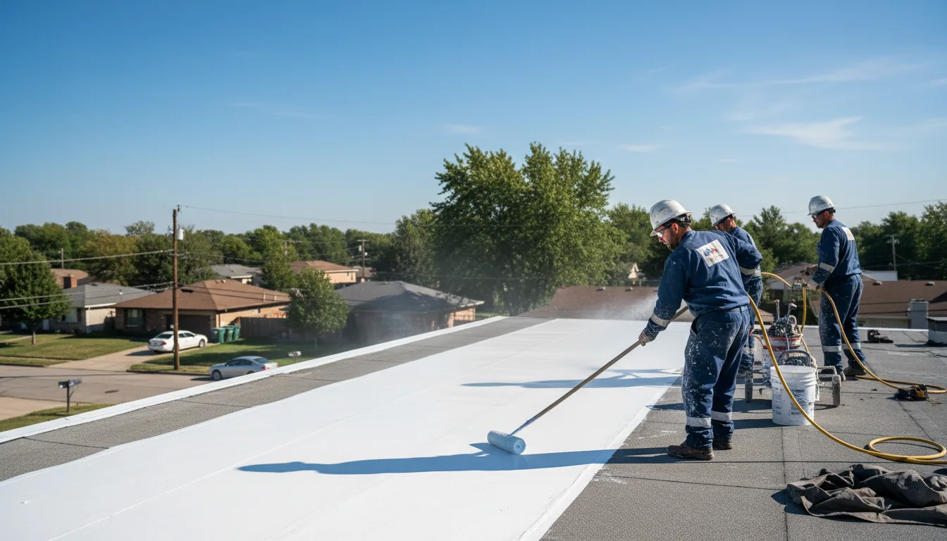Commercial roof coating in Cooksville, IL near me